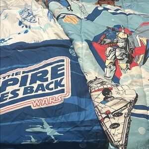 Star Wars Comforter Set - Blue and Red